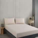 Road Potlu - Beige – Сет од единечен чаршав со наплака за перница