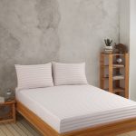 Water Yollu Saten - Beige – Единечен сет од долен чарпав и навлака за перница