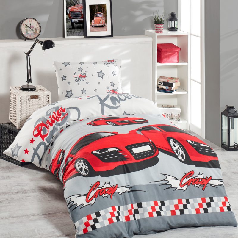 Crazy - Red – Сет јорганска навлака и навлака за перница 140*200