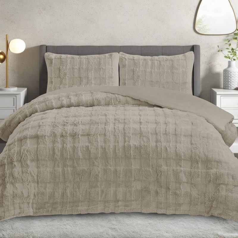 Rabbit - Light Beige – Сет од прекривач и навлака за перница