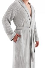 Muslin - Grey – Унисекс бањарка - Image 7