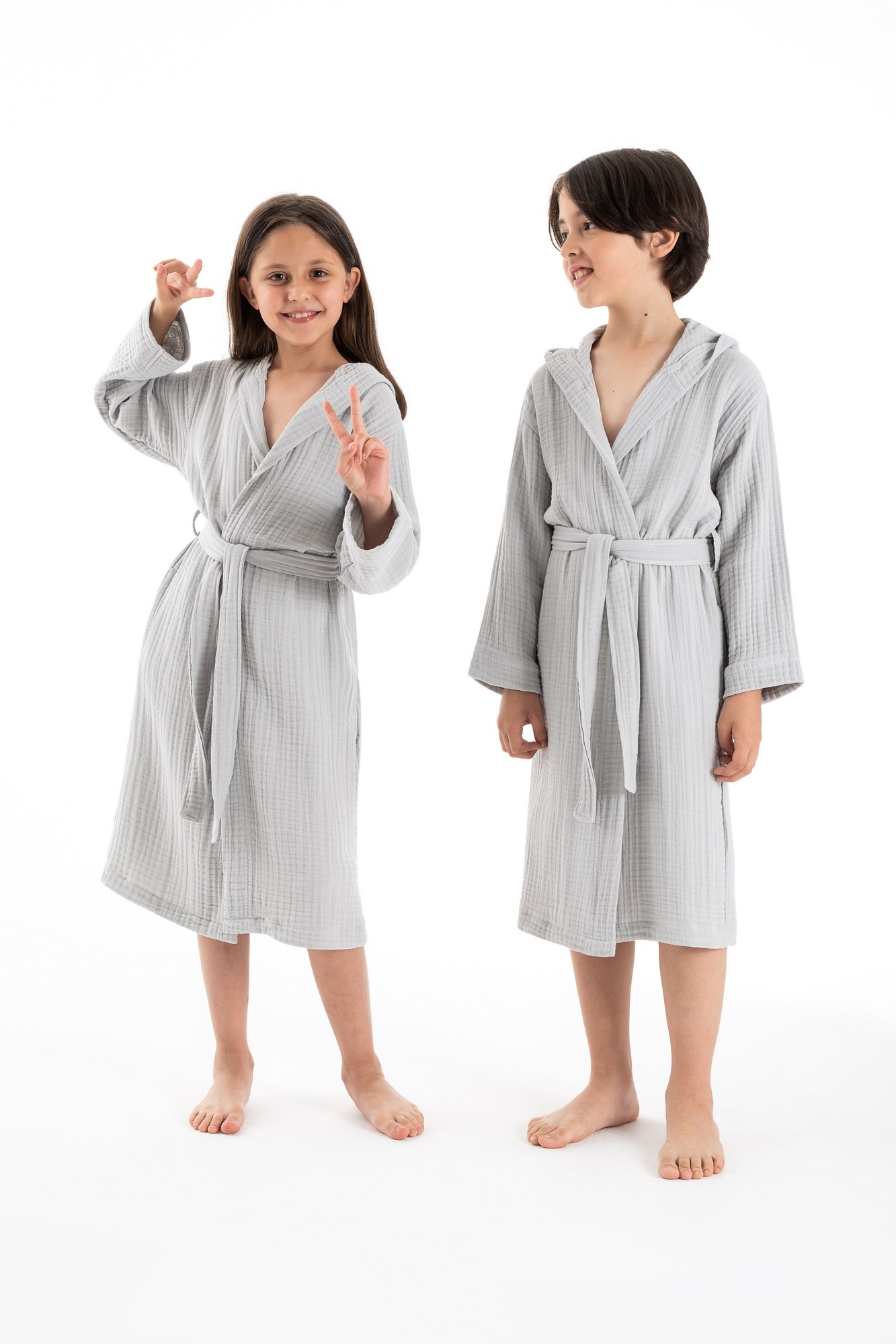 192DCH113020-201-2.jpg Muslin - Grey – Детска бањарка - Image 1