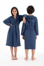 Muslin - Navy Blue – Детска бањарка - Image 3