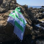 Sultan - Dark Blue, Green – Фута (пешкир за плажа) - Image 2