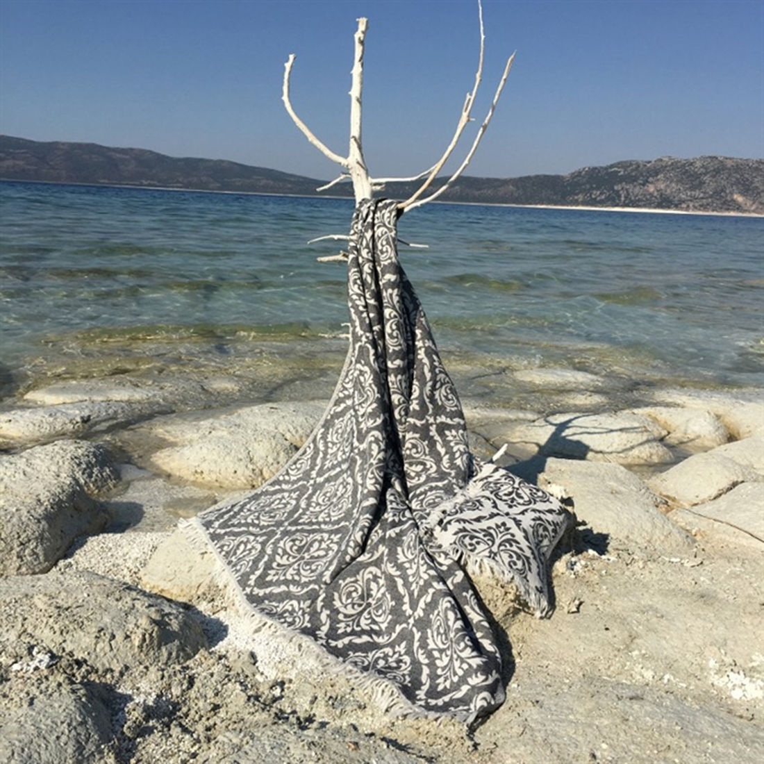 192DCH162120-201.jpg Barok - Black – Фута (пешкир за плажа) - Image 1