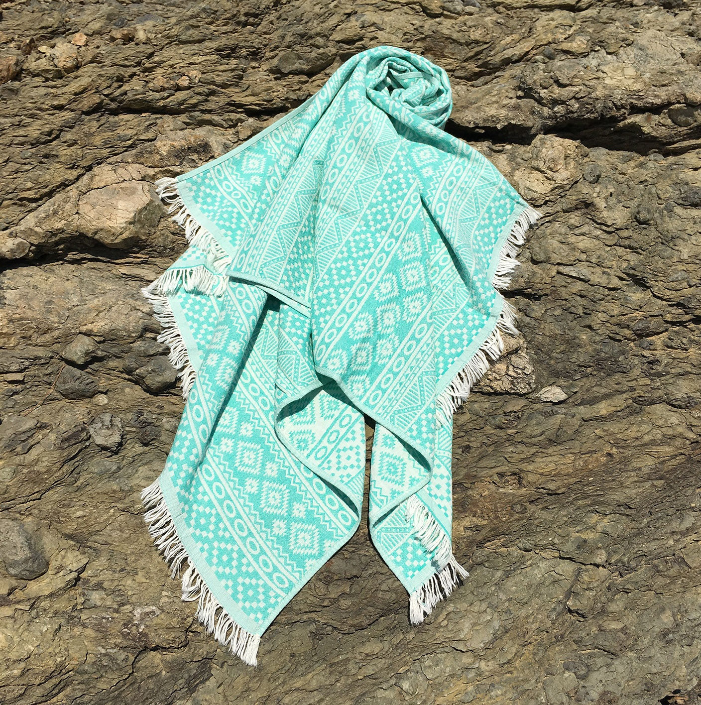 192DCH162720-201.jpg Cicim - Green – Фута (пешкир за плажа) - Image 1