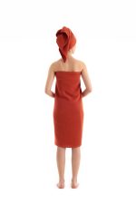 Muslin - Tile Red – Комплет пешкири (2 парчиња) - Image 3