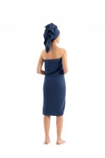 Muslin - Navy Blue – Комплет пешкири (2 парчиња) - Image 2