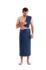 Muslin - Navy Blue – Комплет пешкири (2 парчиња) - Image 3