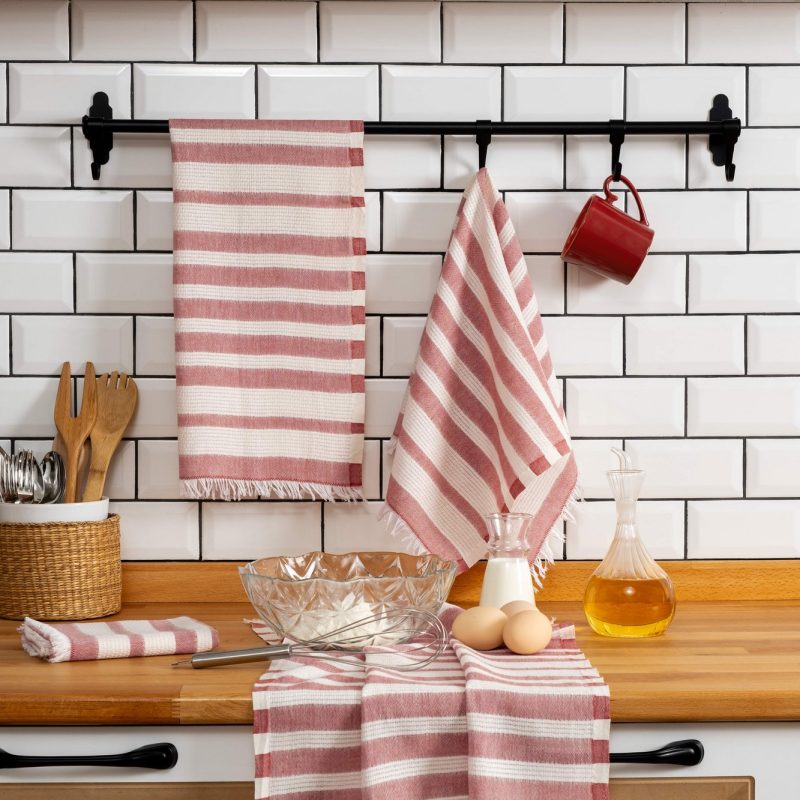 Bella - Tile Red – Комплет крпи за раце (4 парчиња)