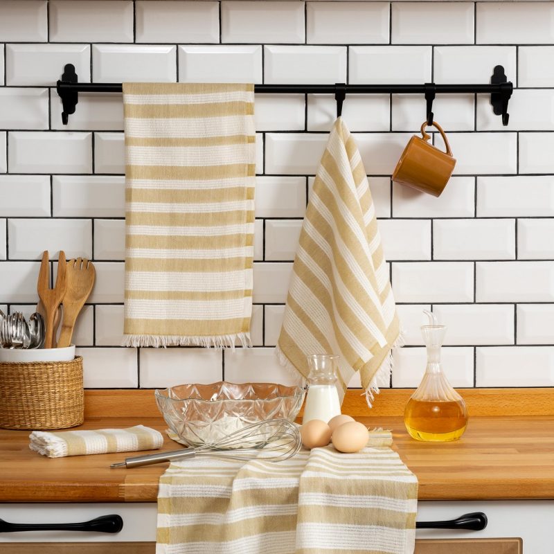 Bella - Mustard – Комплет крпи за раце (4 парчиња)