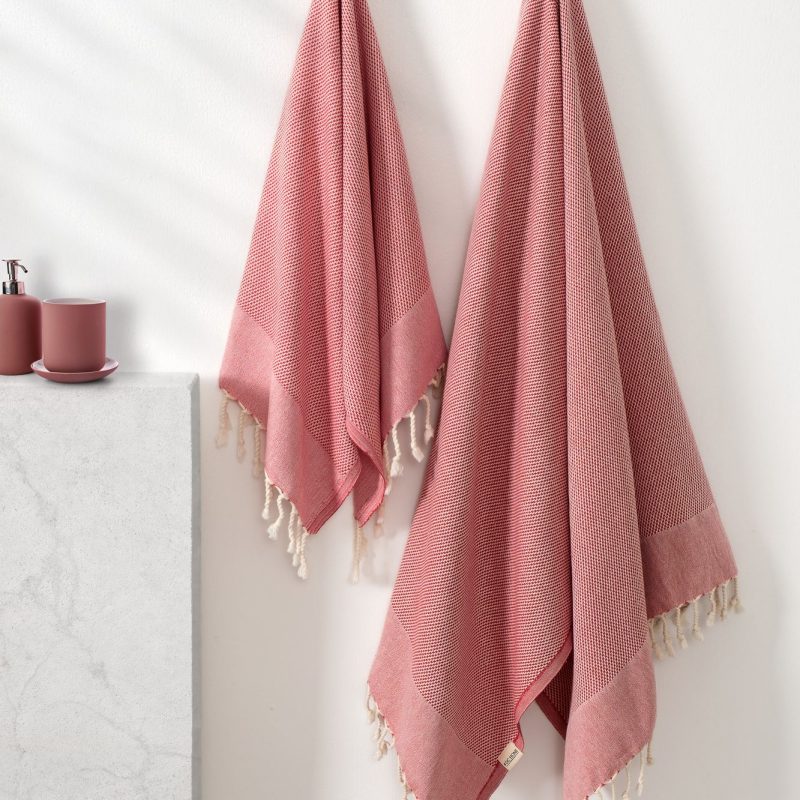 Retro - Red – Комплет крпи за капење (2 парчиња)