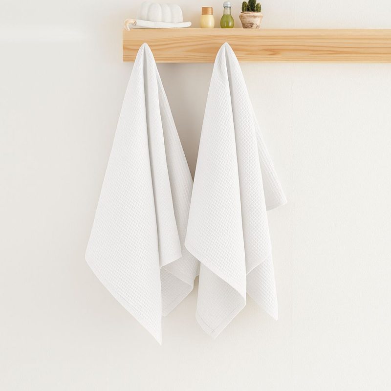 Soho - White – Комплет крпи за капење (2 парчиња)