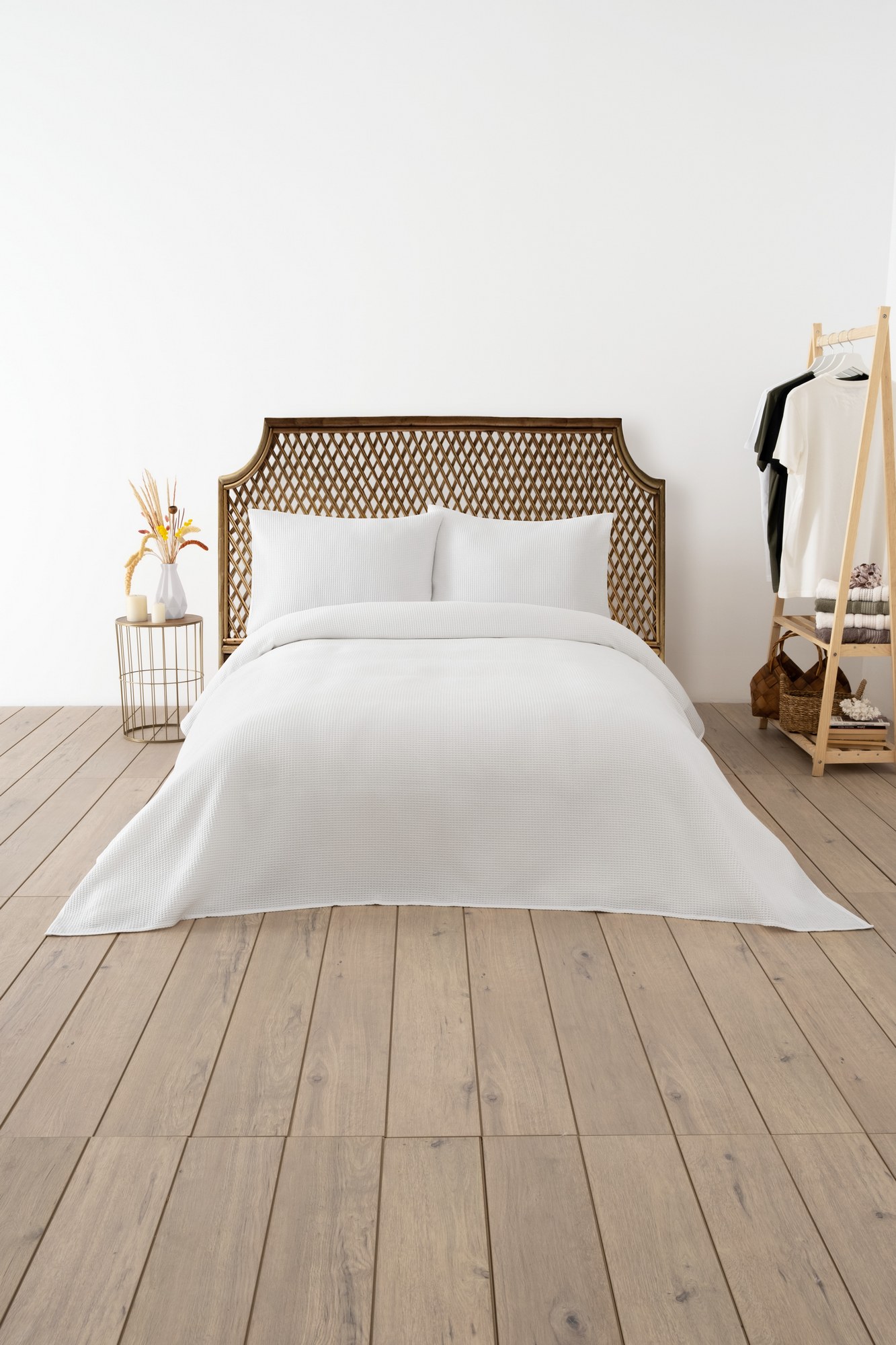 194DCH220520-201.jpg Waffle - White – Дупли пике прекривач - Image 1