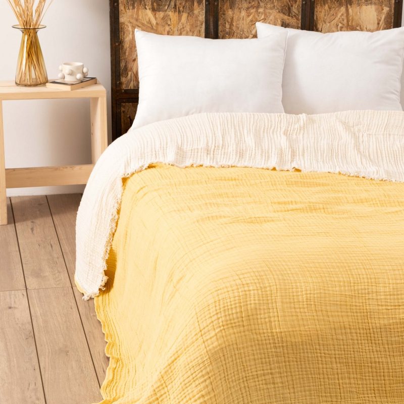 Muslin - Yellow v2 – Дупли Муслин прекривач