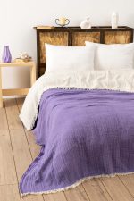 Muslin - Damson – Дупли Муслин прекривач