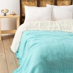 Muslin - Turquoise (170 x 250) – Единечен Муслин прекривач