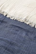 Muslin - Navy Blue (170 x 250) v2 – Единечен Муслин прекривач - Image 2