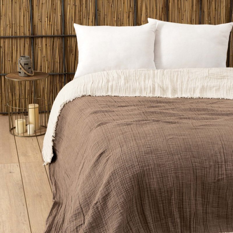 Muslin - Brown (170 x 250) – Единечен Муслин прекривач