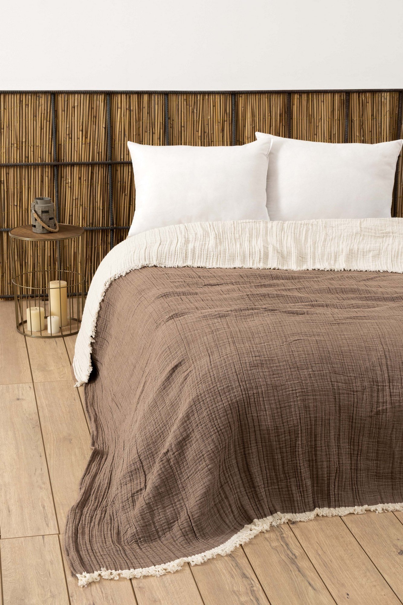 194DCH224120-201.jpg Muslin - Brown (170 x 250) – Единечен Муслин прекривач - Image 1