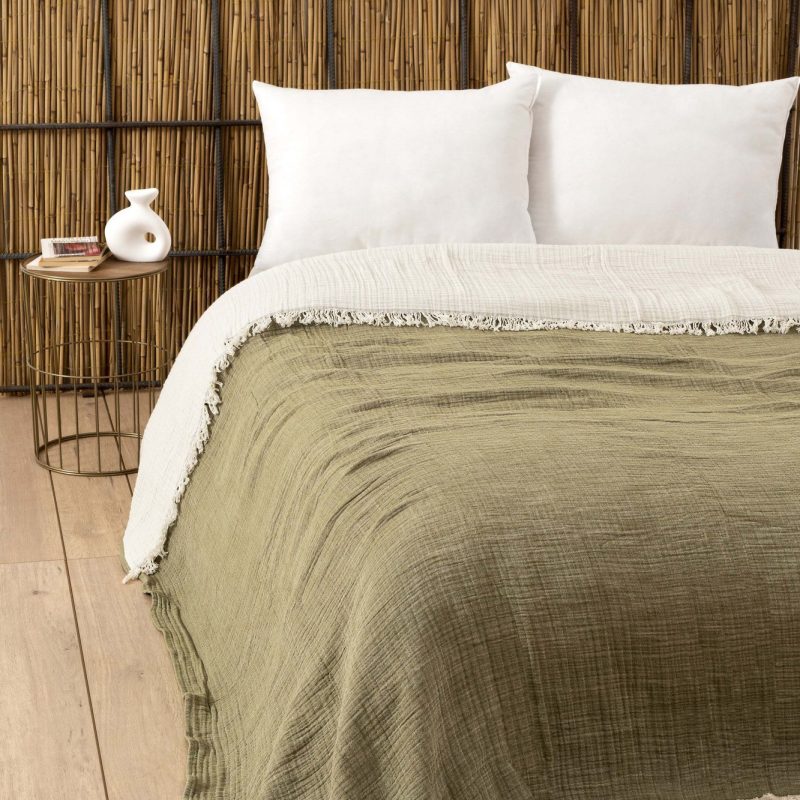 Muslin - Age Green (170 x 250) – Единечен Муслин прекривач