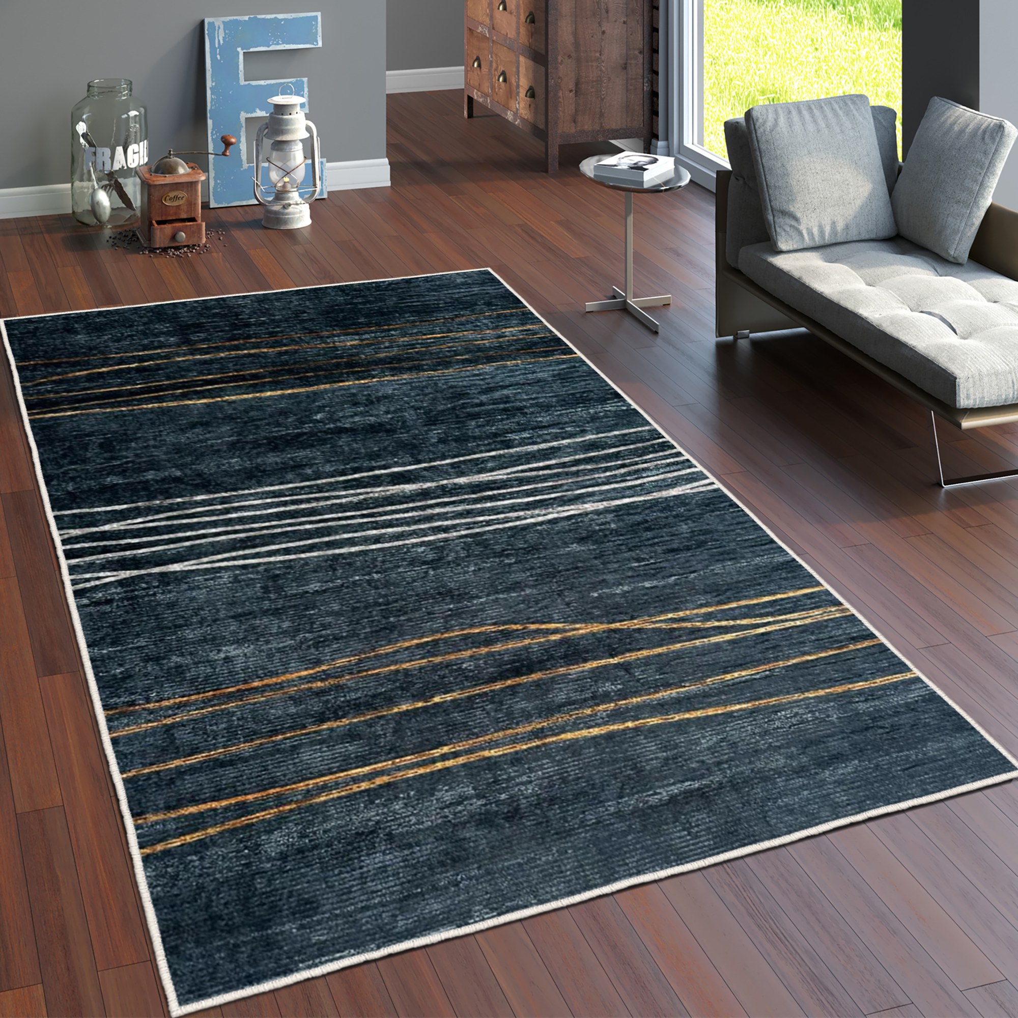 212HFT293720-201.jpg W892 - Black – Тепих (60 x 100) - Image 1