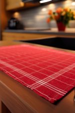 Juno - Red, White – Комплет кујнски крпи (10 парчиња) - Image 3