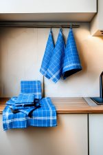 Juno - Blue, White – Комплет кујнски крпи (10 парчиња) - Image 2