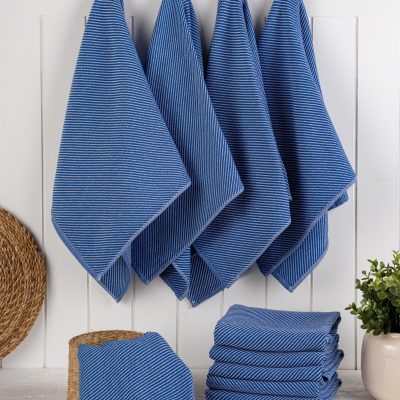 Eloise - Night Blue – Комплет кујнски крпи (10 парчиња)