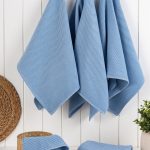 Eloise - Denim Blue – Комплет кујнски крпи (6 парчиња)