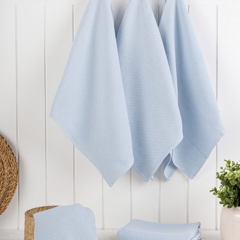 Eloise - Light Blue – Комплет кујнски крпи (6 парчиња)