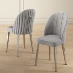 Mara - Grey, Chrome – Комплет столчиња (2 парчиња)