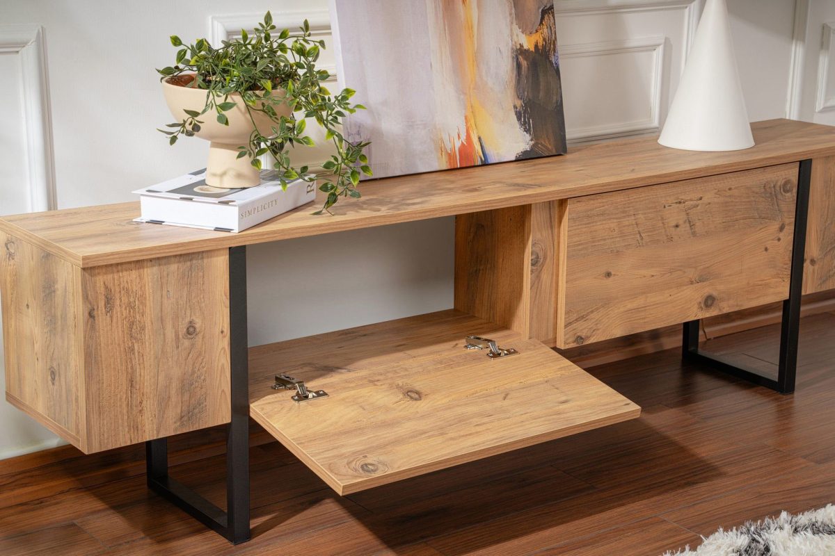 Serenity - Atlantic Pine, Black – ТВ комода - Image 5