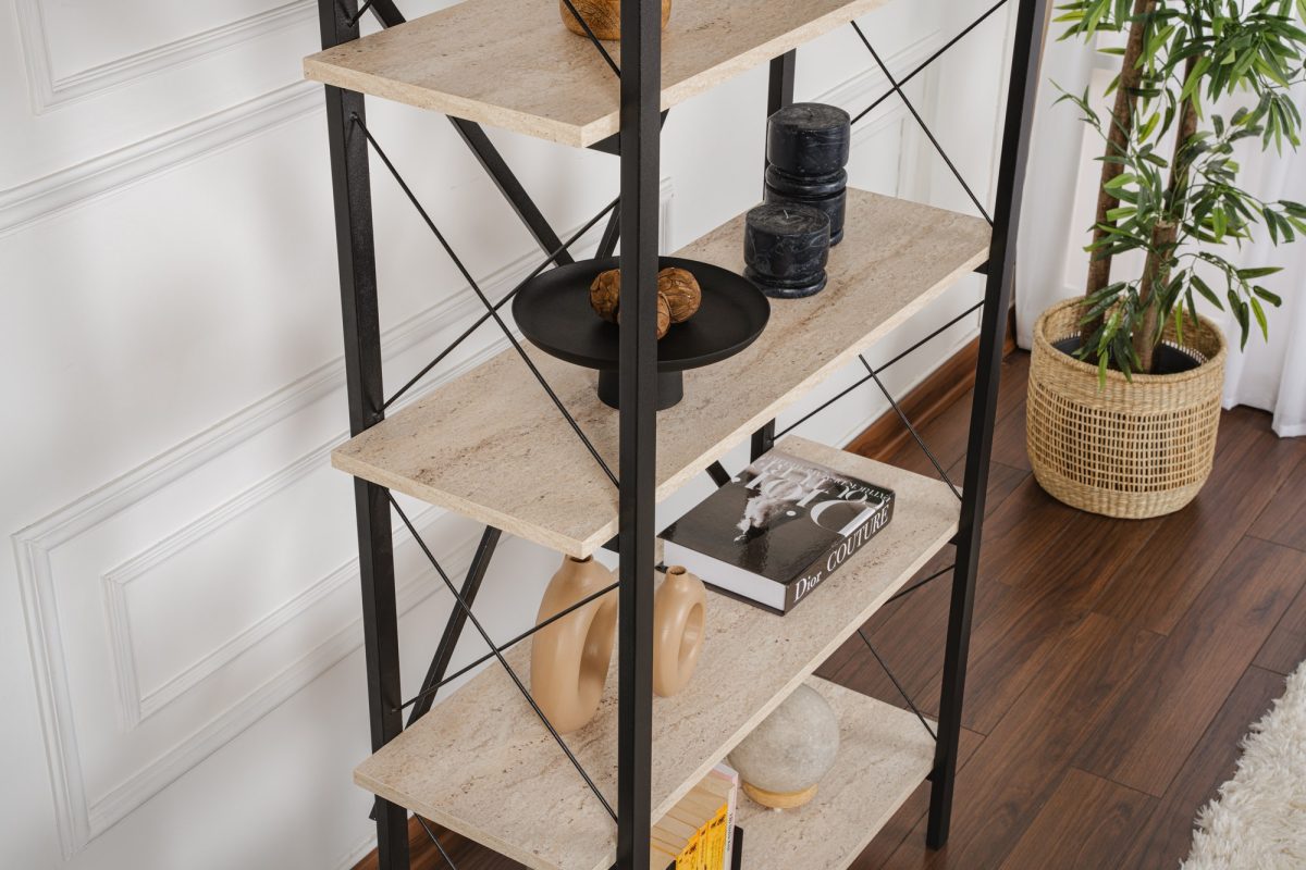 Elysian - Travertine, Black – Полица за книги - Image 3