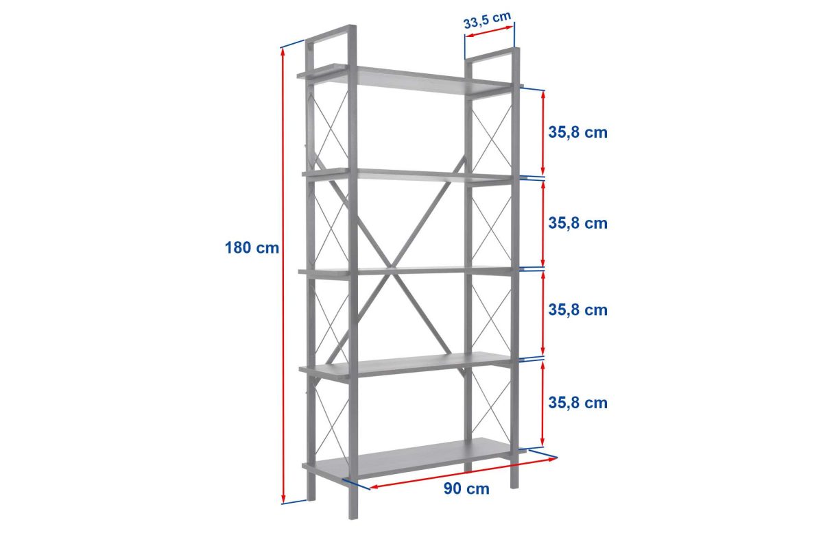 Elysian - Travertine, Black – Полица за книги - Image 6