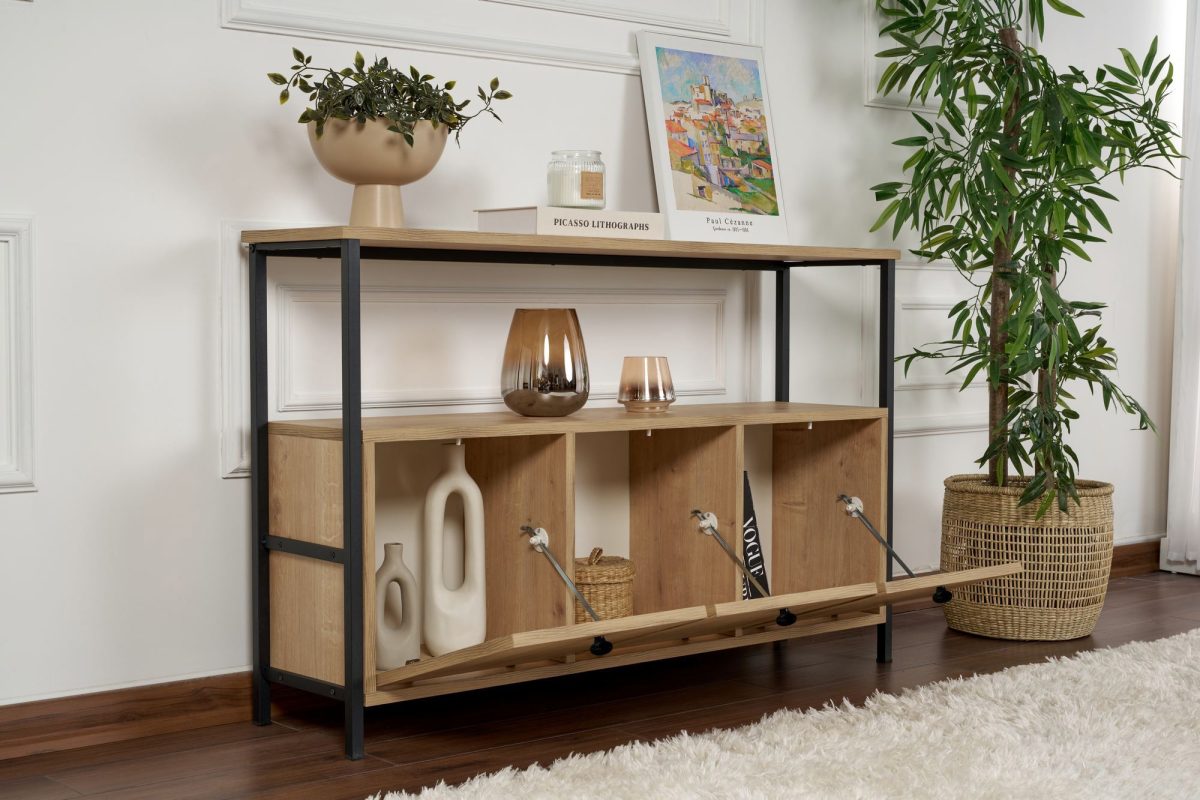 Solace - Oak, Black – Конзола - Image 3