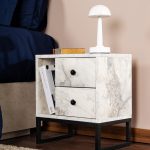 Glimmer - Fressia Marble, Black – Ноќна масичка