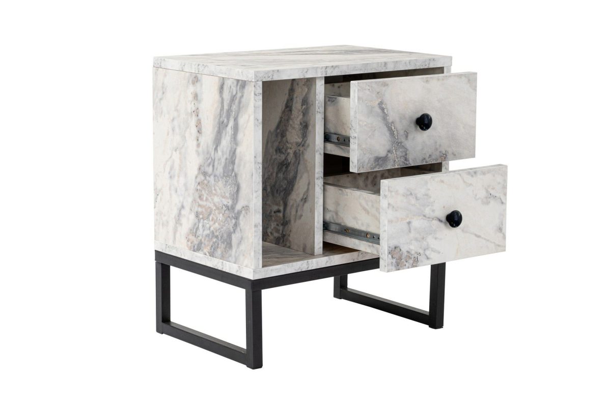 Glimmer - Fressia Marble, Black – Ноќна масичка - Image 7