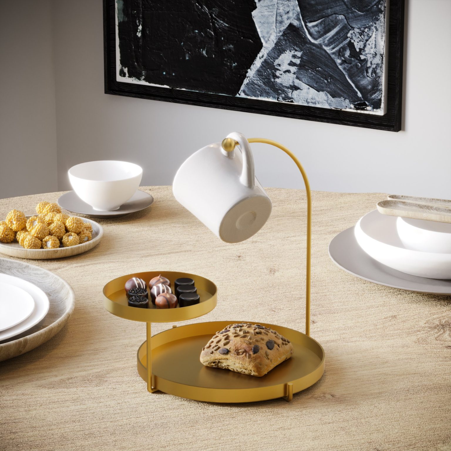 Knıdos-B - Gold – Декоративен метален додаток - Image 2