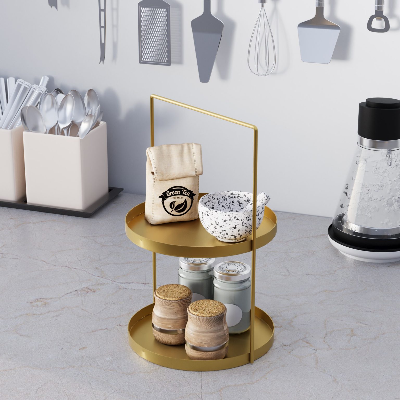 Tılos-B - Gold – Декоративен метален додаток - Image 3