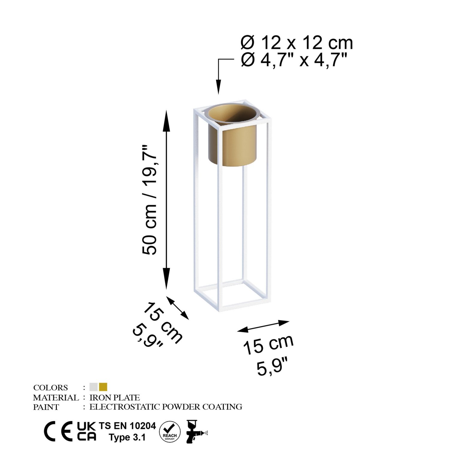 GED-023-C – Декоративна саксија - Image 6
