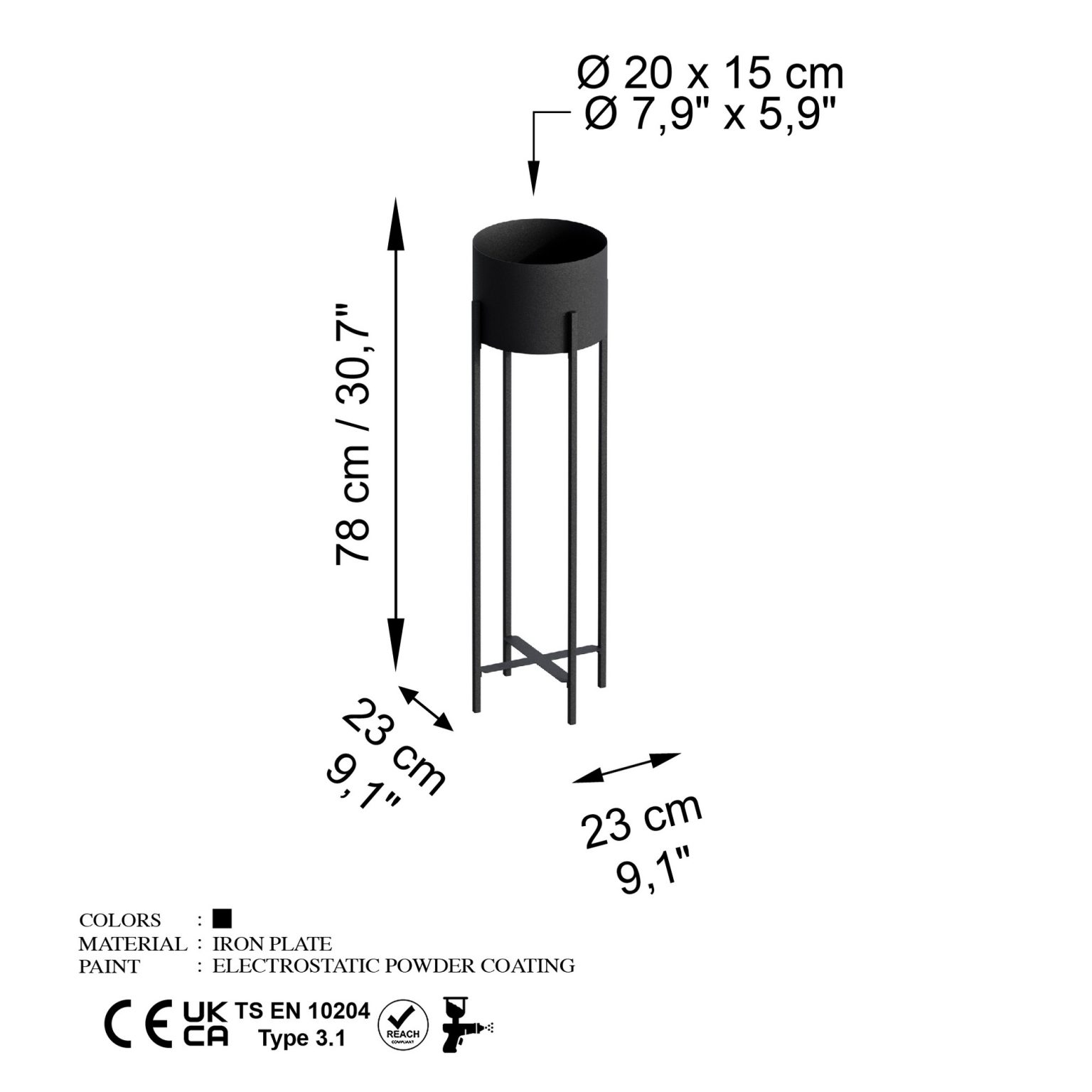 GED-025 – Декоративна саксија - Image 6
