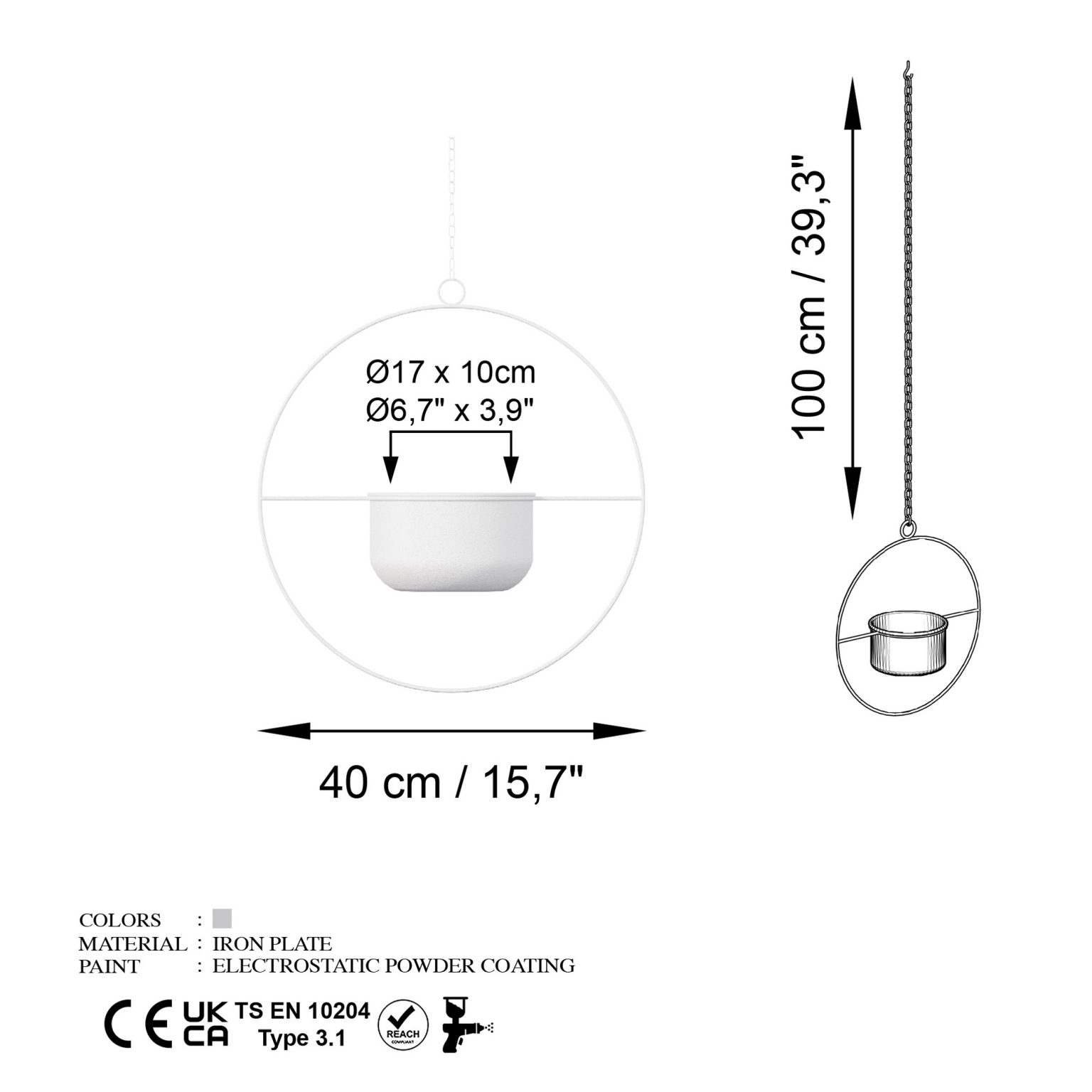 Payanda - White – Декоративна саксија - Image 7