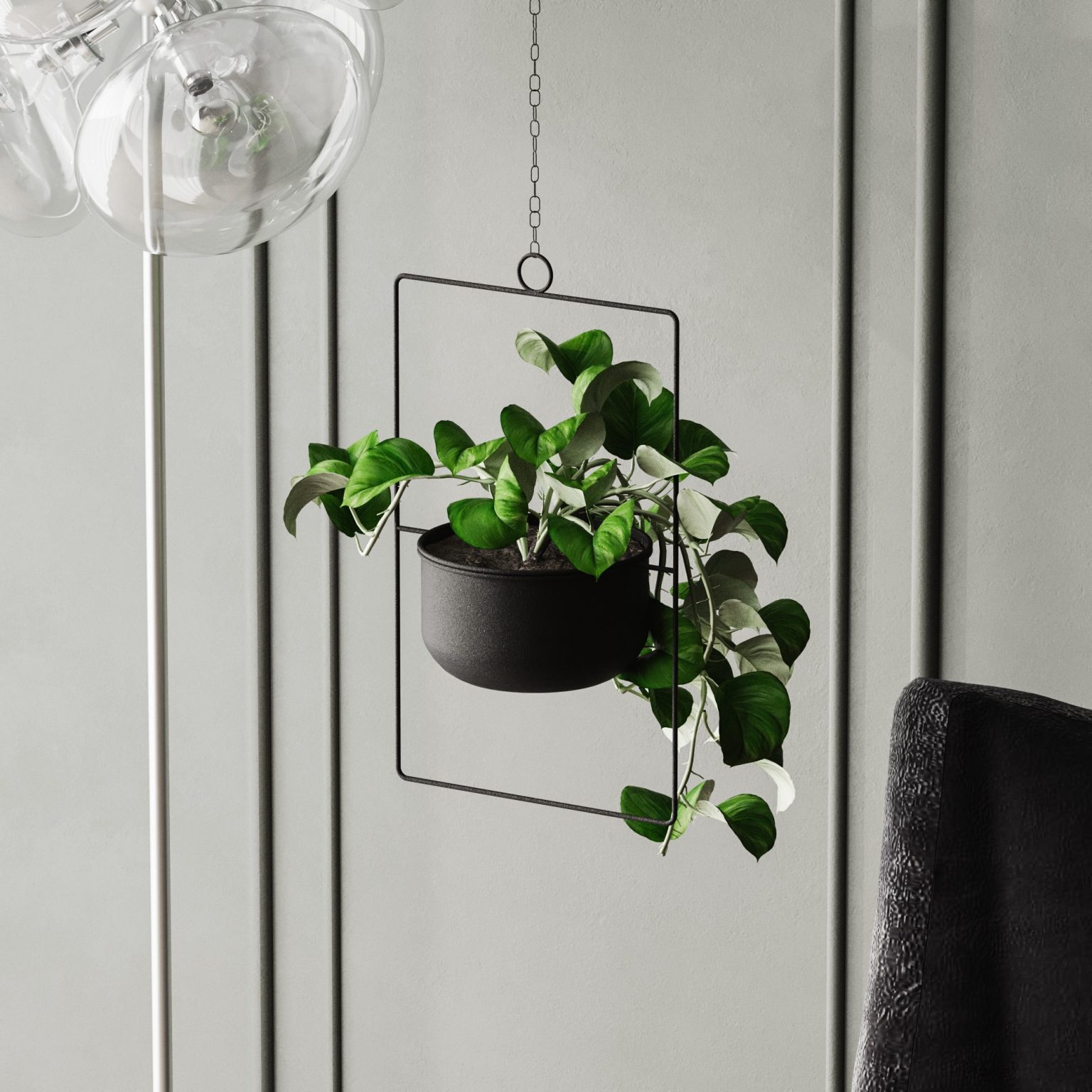 Parapet - Black – Декоративна саксија - Image 2