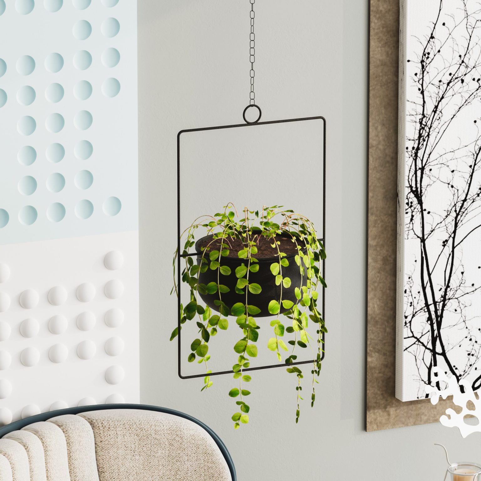 Parapet - Black – Декоративна саксија - Image 3