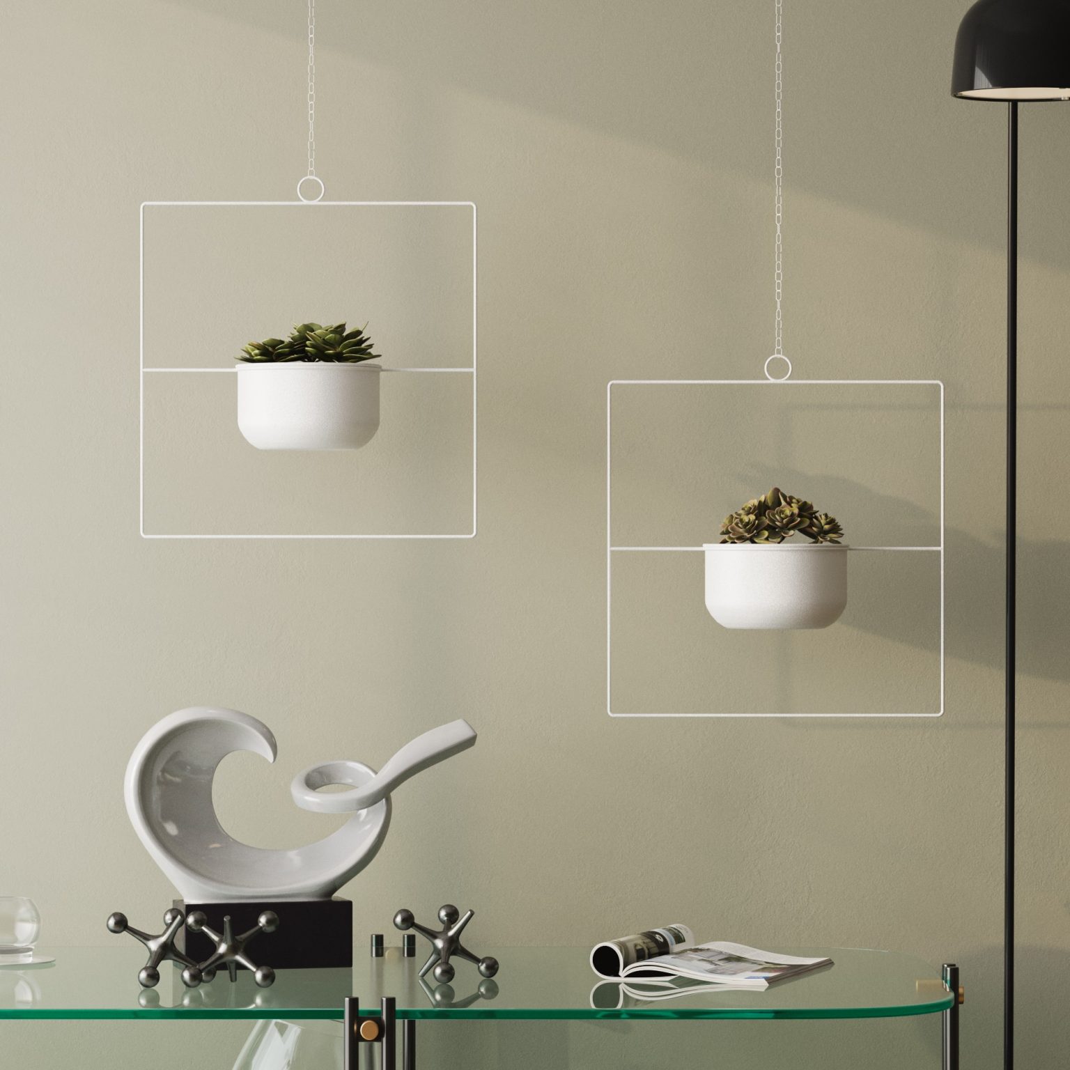 Pandantif - White – Декоративна саксија - Image 4