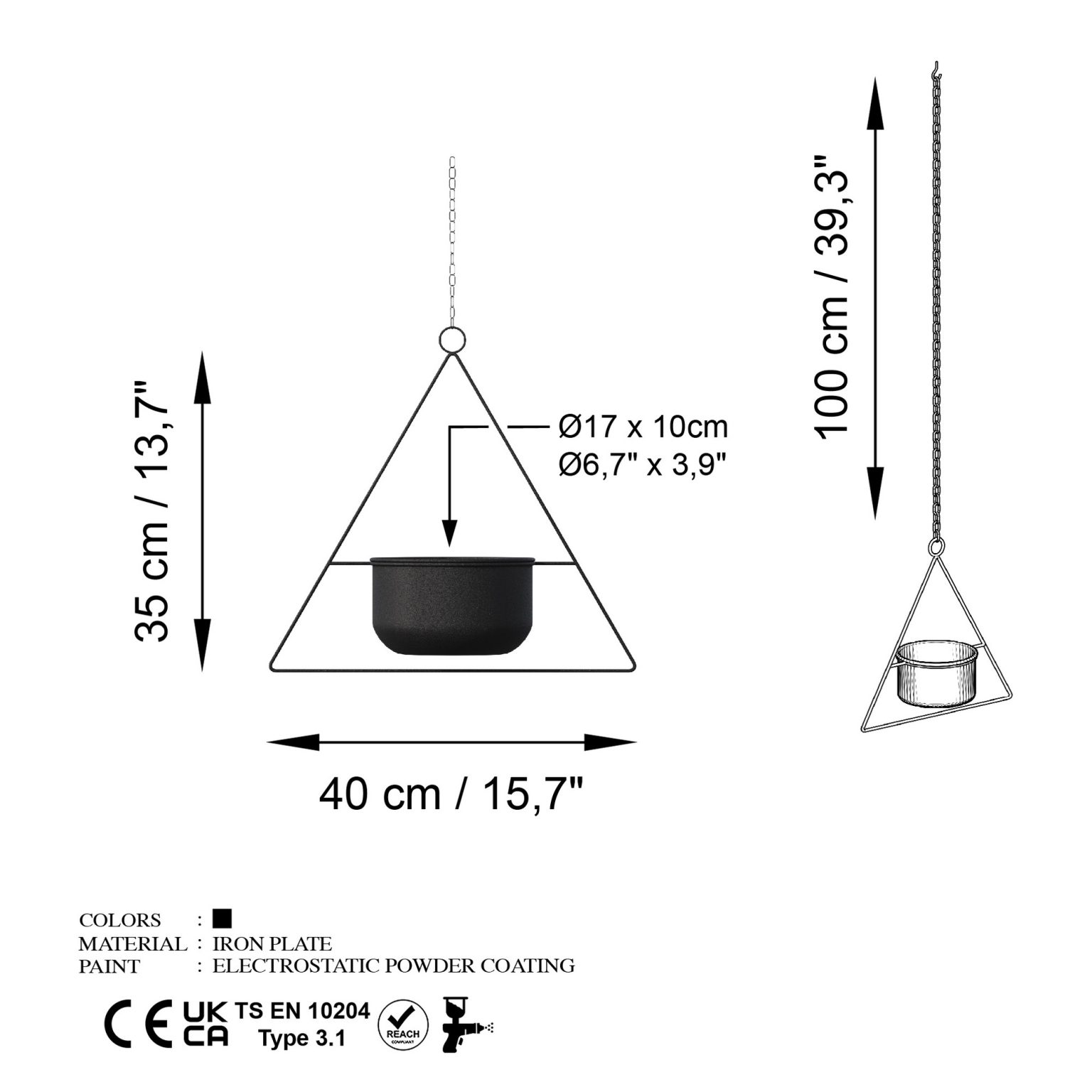 Harpusta - Black – Декоративна саксија - Image 7