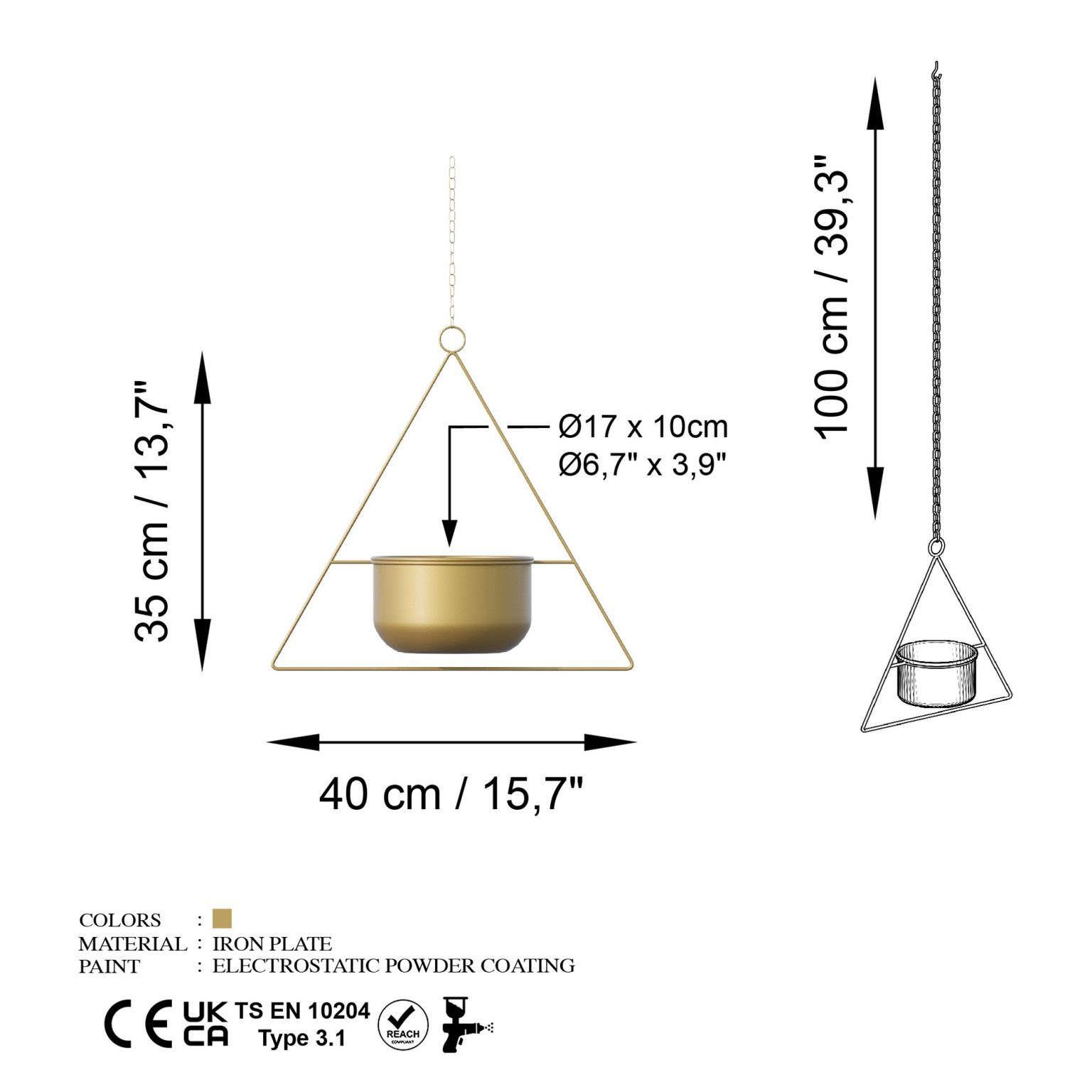 Harpusta - Gold – Декоративна саксија - Image 7