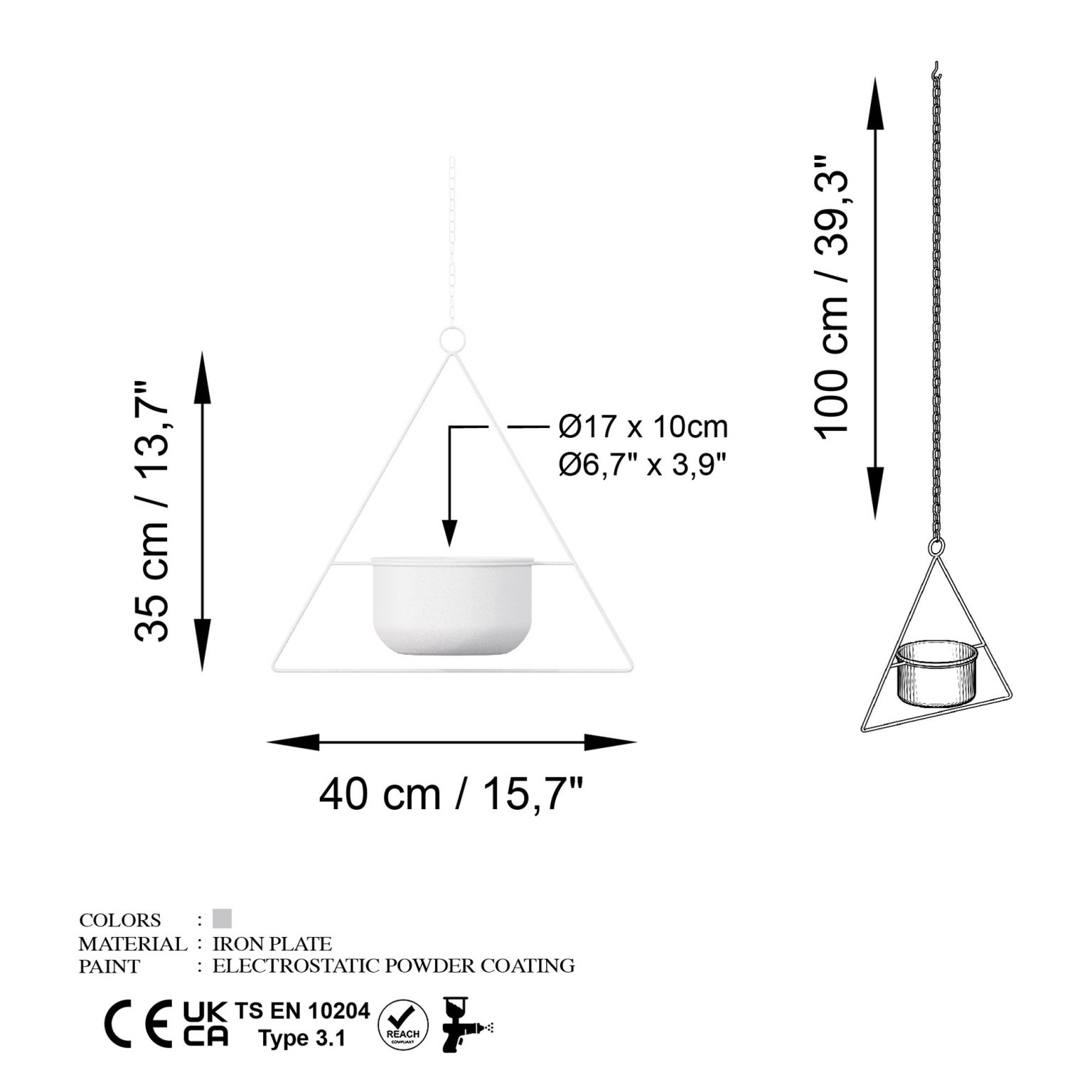 Harpusta - White – Декоративна саксија - Image 7