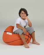 Basketball Kids Pouf - Tile Red – Lazy Bag - Image 9